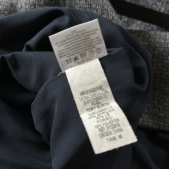 TORY BURCH Medium Navy/Ivory Josette Dress - Picture 15 of 16